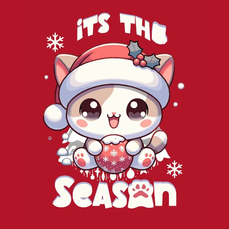 C’est la saison Noël Noël Chat mignon