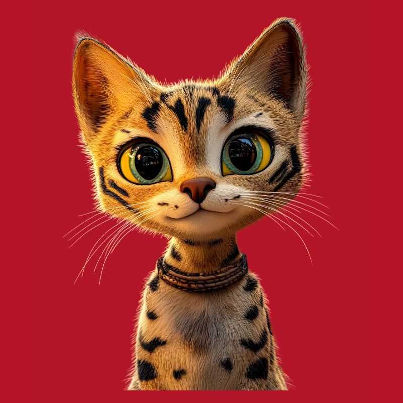 Savannah Chat Chat Maman Mignon Serval Léopard Chats