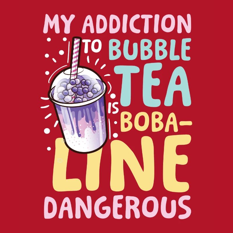 Lustiger Bubble Tea Spruch für einen Bubble Tea