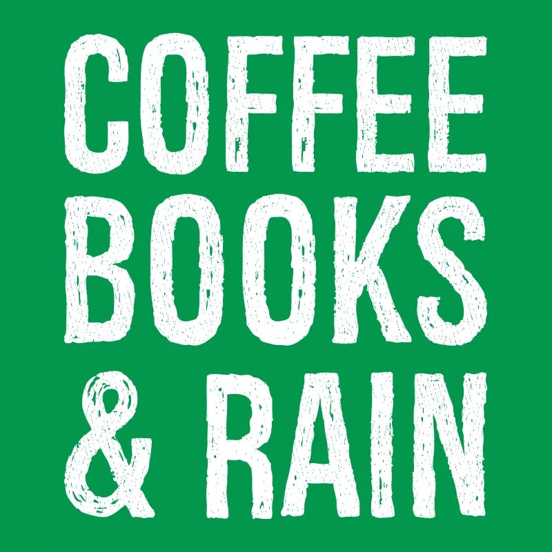 coffee books rain funny shirt