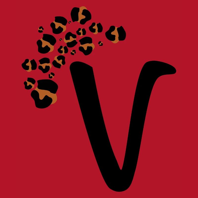 Letter v leopard patterns