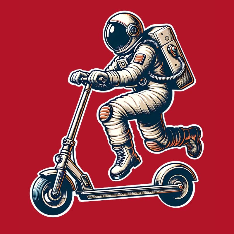 E-Scooter E-Scooter Kick Scooter Astronaut