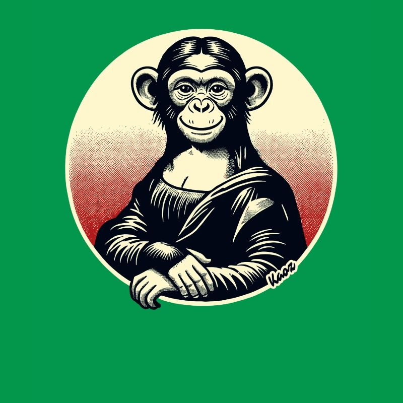 Mona Monkey – Playful Monkey Motif