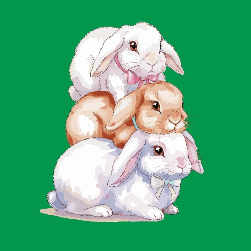 Cute Rabbit Stack for Rabbit Lovers