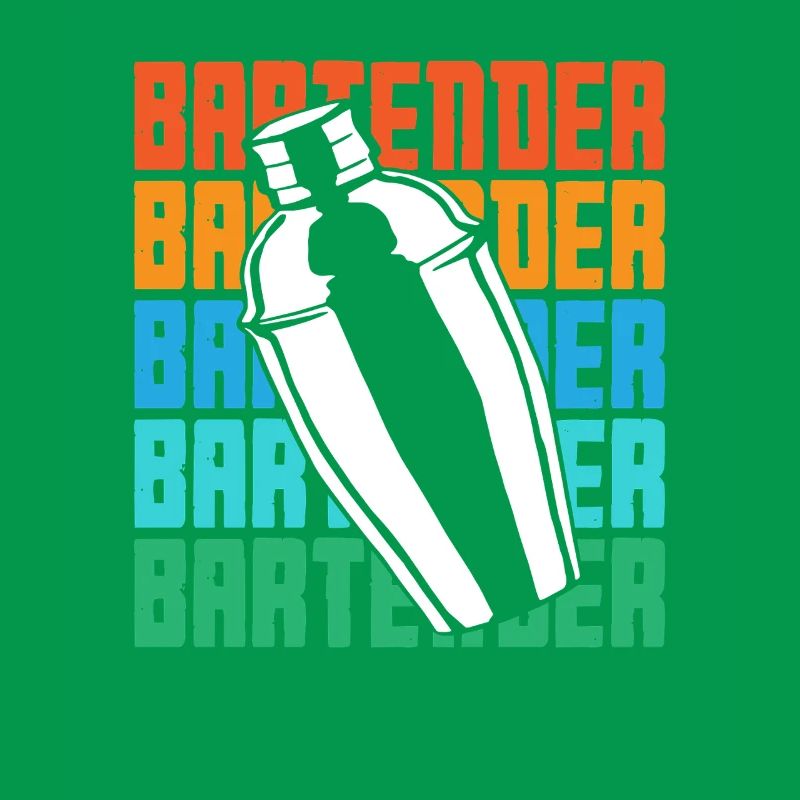 Bartender Shaker Retro Style Design