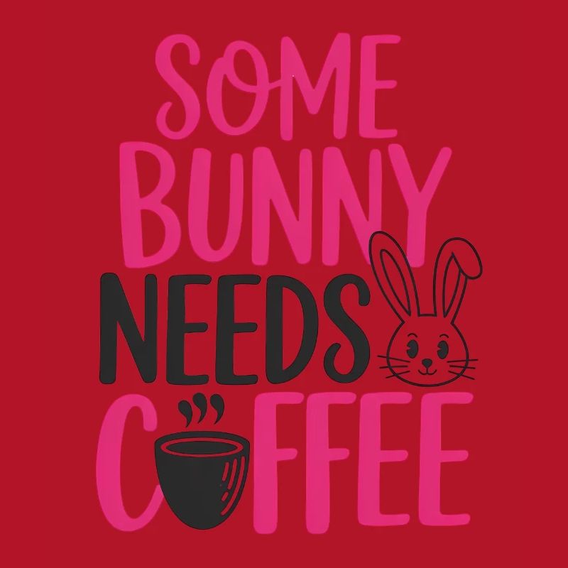 Funny Easter Bunny Coffee Design