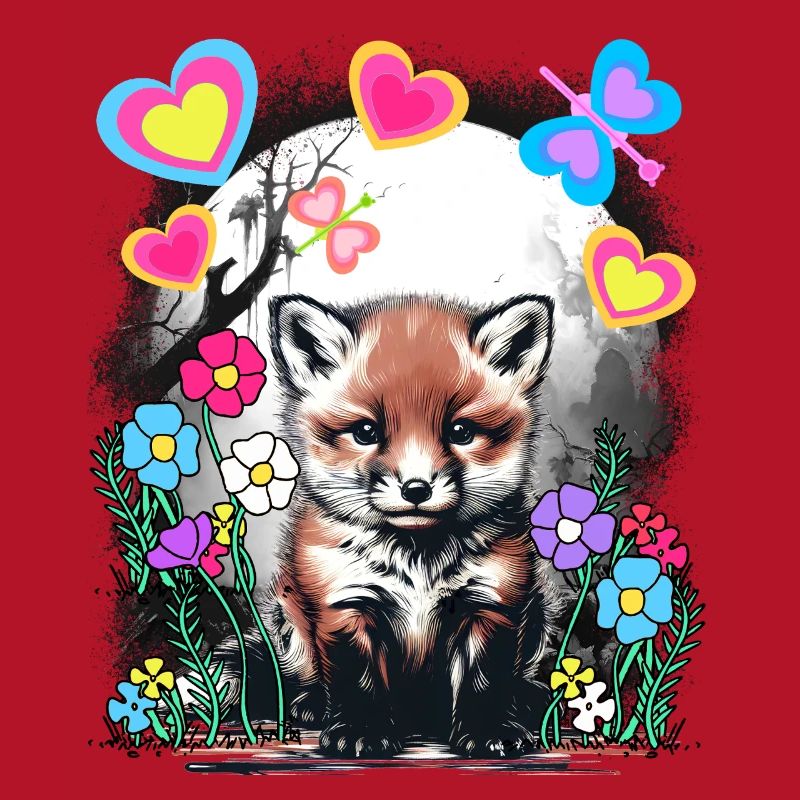 Spring Retro Fox Foxes Spring Beginning