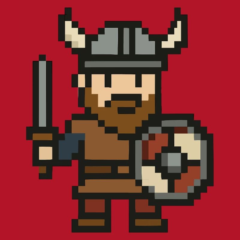 wikinger comic pixel