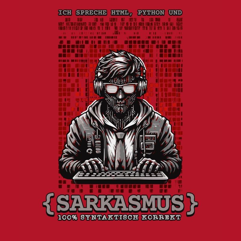Ich spreche HTML Python und Sarkasmus