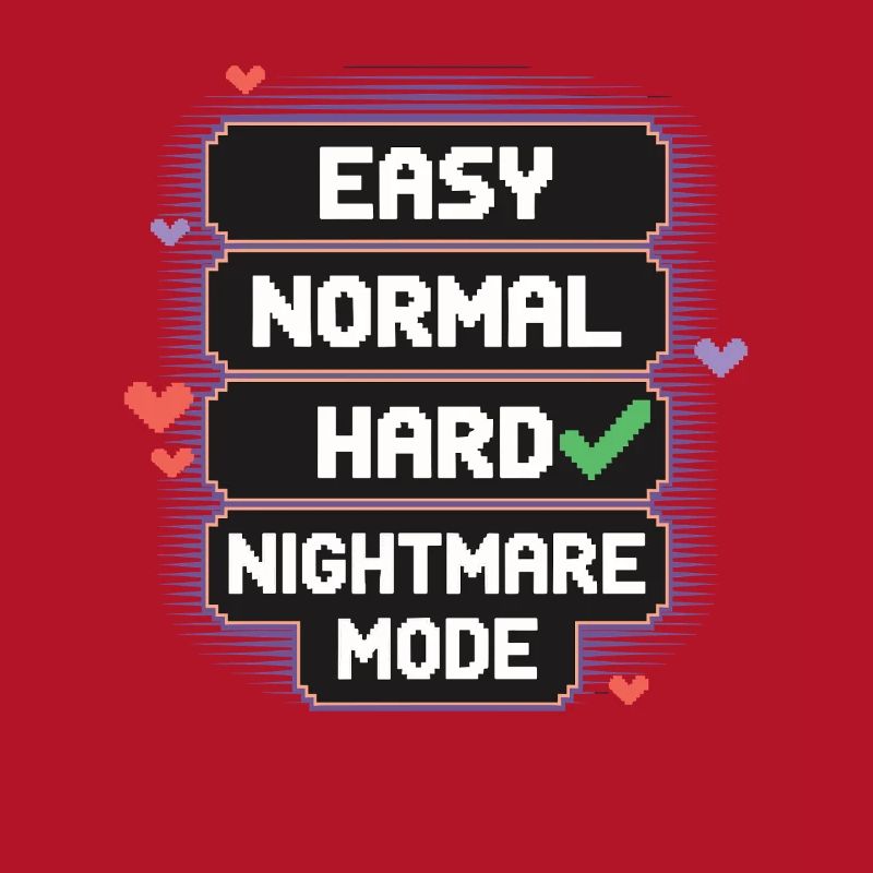 Select Difficulty: Life – Nightmare Mode 8Bit