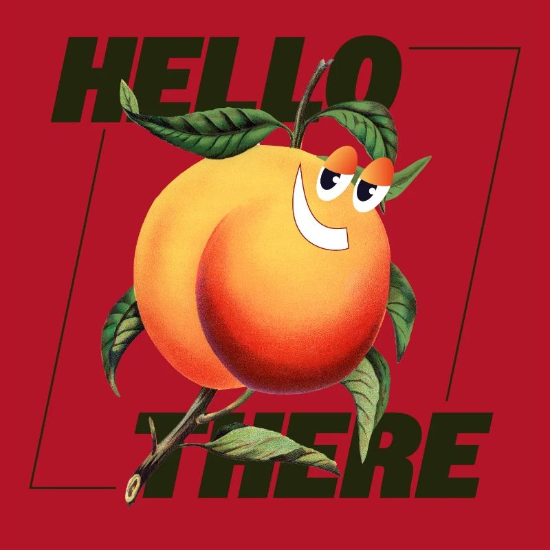 Peach Retro – Déclaration Hello There