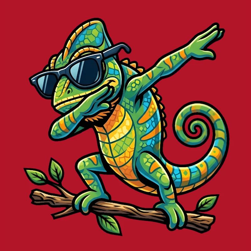 Dabbing Chamäleon