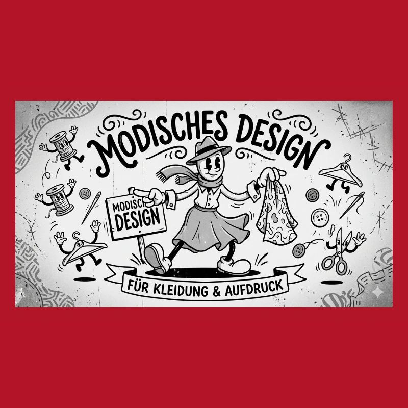 Nähkunst Modedesign Comic