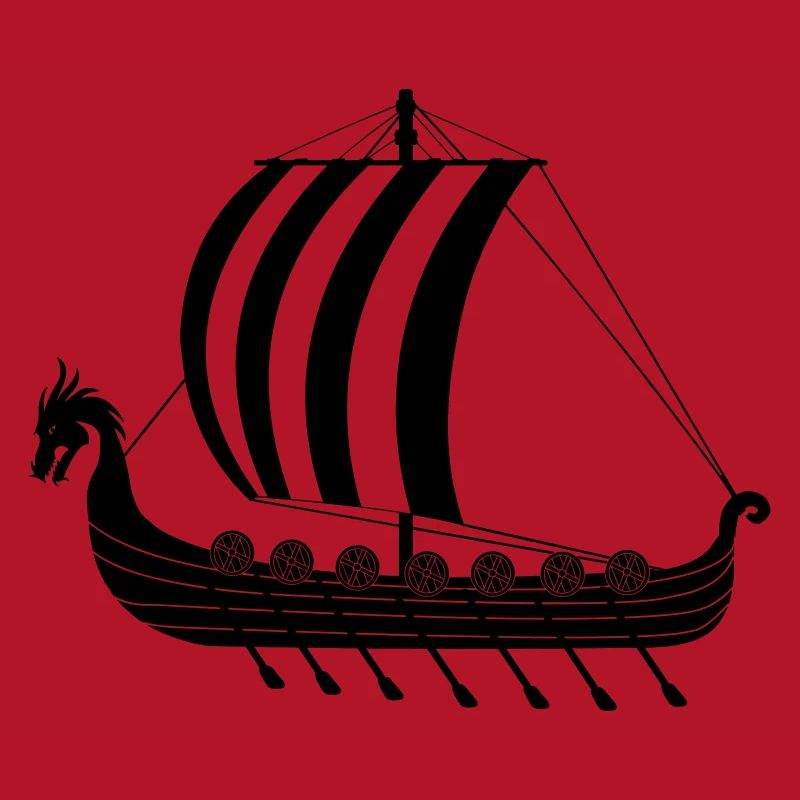 Viking dragon ship dragar