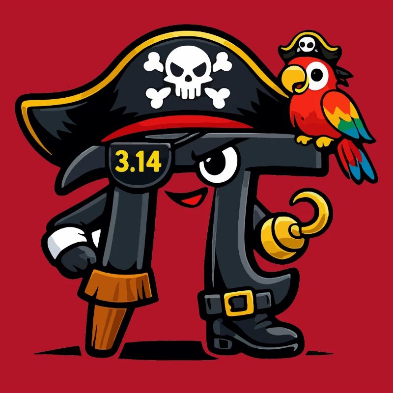 Pi devine les maths Jour Pi Pirate Design
