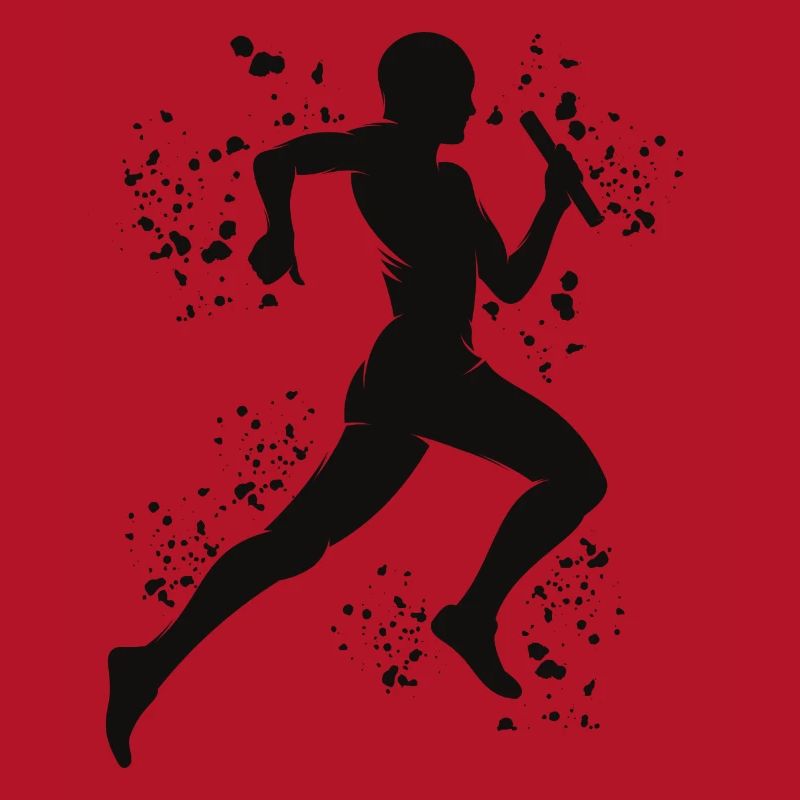 Coureur de relais, Course de relais, Course de relais, Course de relais