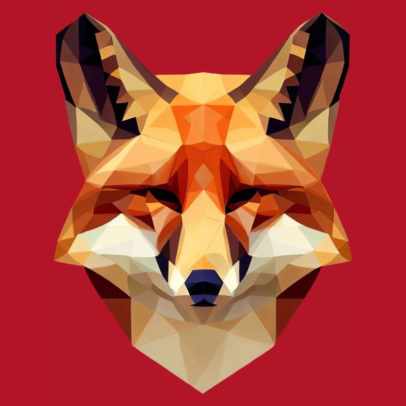 Intriguing Polygon Fox - Modern
