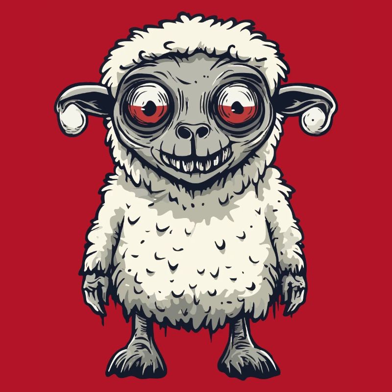 Sheep Halloween Comic Funny