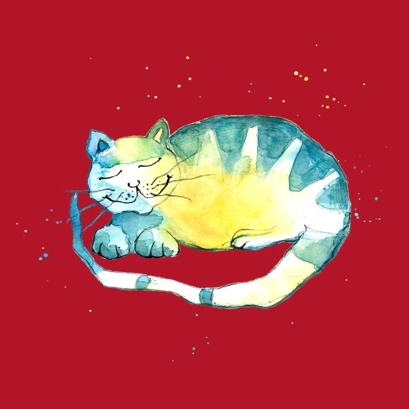 Chat endormi. Je dois réfléchir.