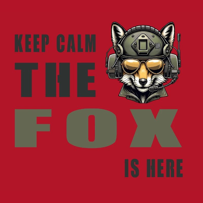 Keep calm - the fox is here