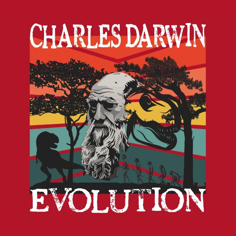 Charles Darwin Evolution textile Geschenkidee