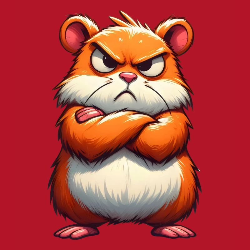 Grumpy hamster disgruntled