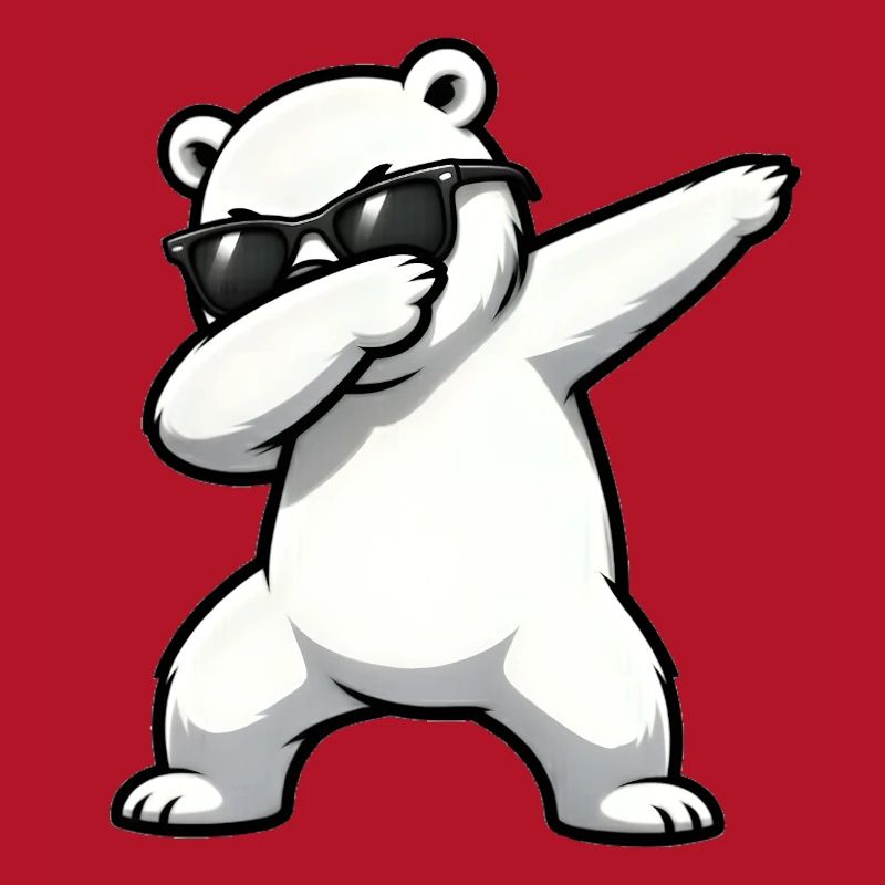 Dabbing Eisbär