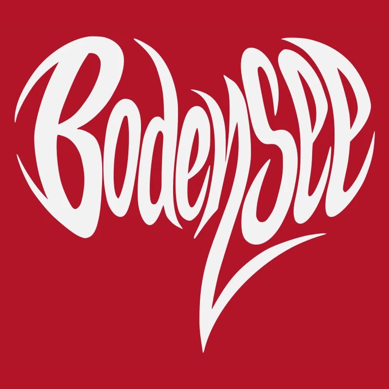 Bodensee Fließendes Lettering