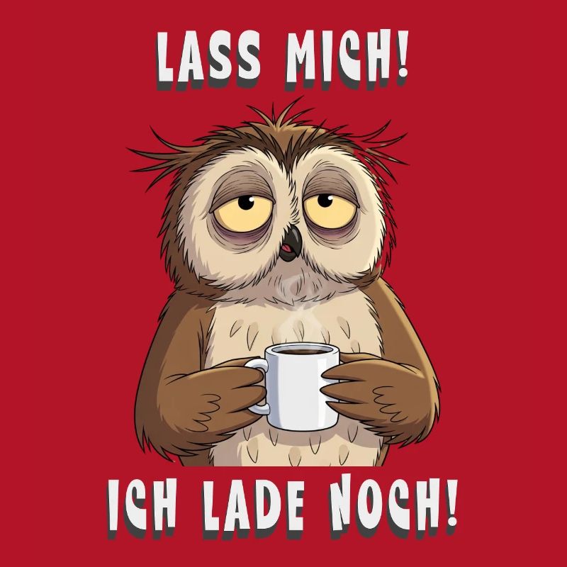 Ich Lade Noch Eule Kaffee Morgenmuffel