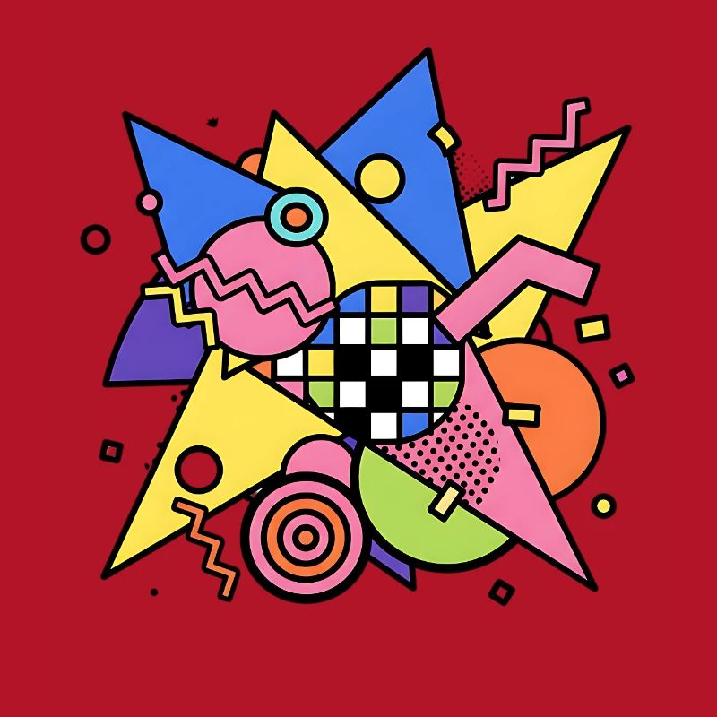 Abstract Geometric Pattern 90s Style