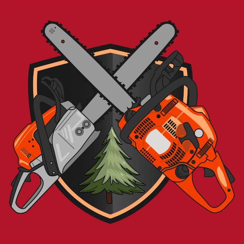 Chainsaws on shield
