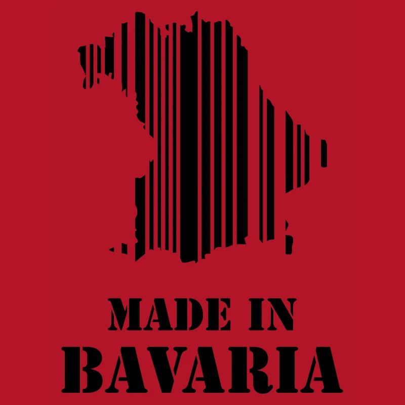 Idée cadeau de carte à code-barres made in Bavaria