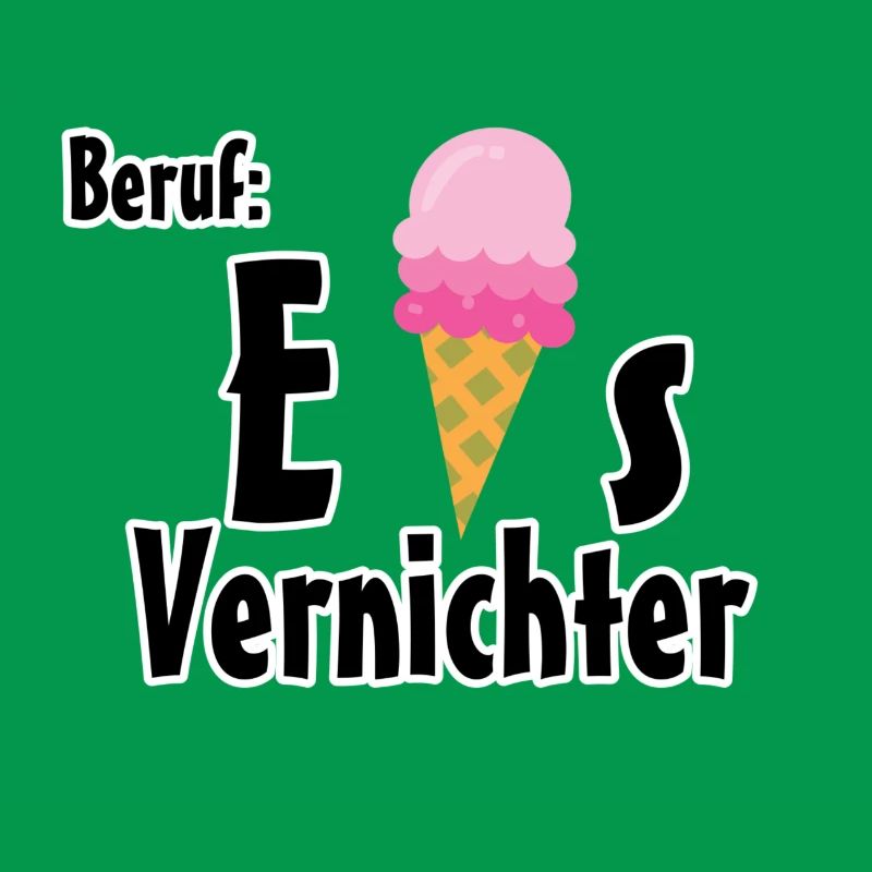 Beruf - Eisvernichter Geschenk Eis Sommer
