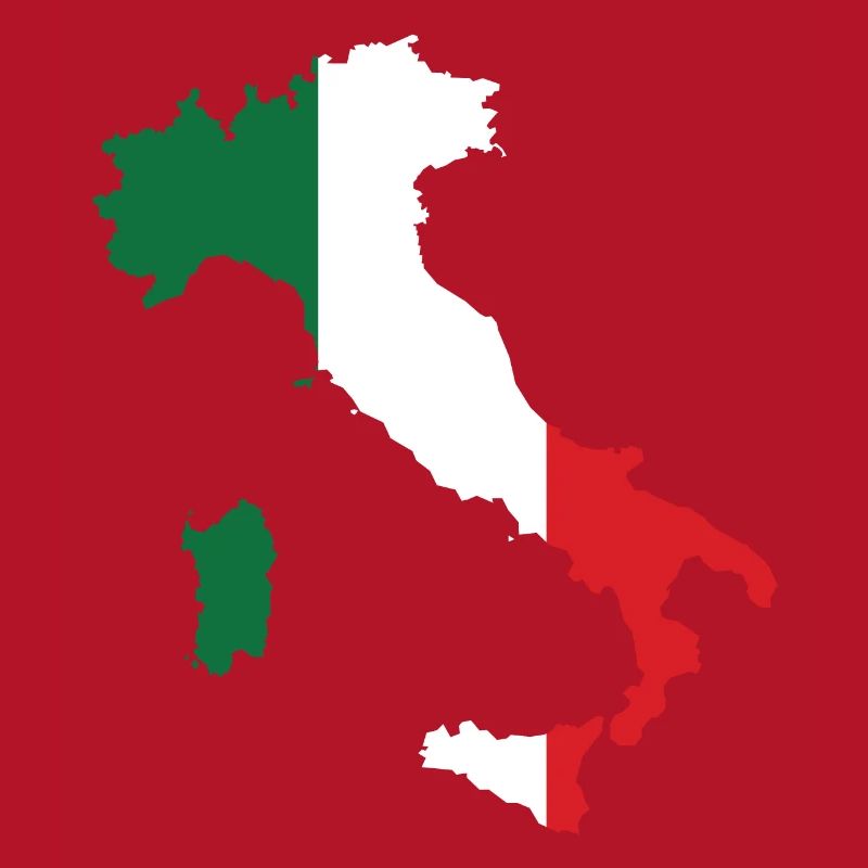 Italie Plan drapeau