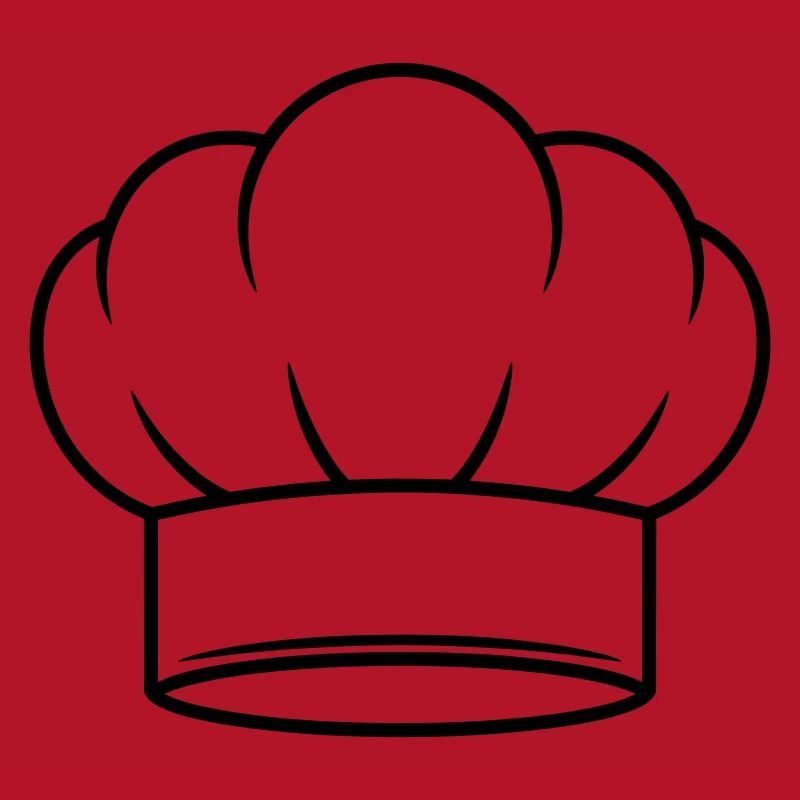 Conception d’icônes vectorielles de chapeau de chef