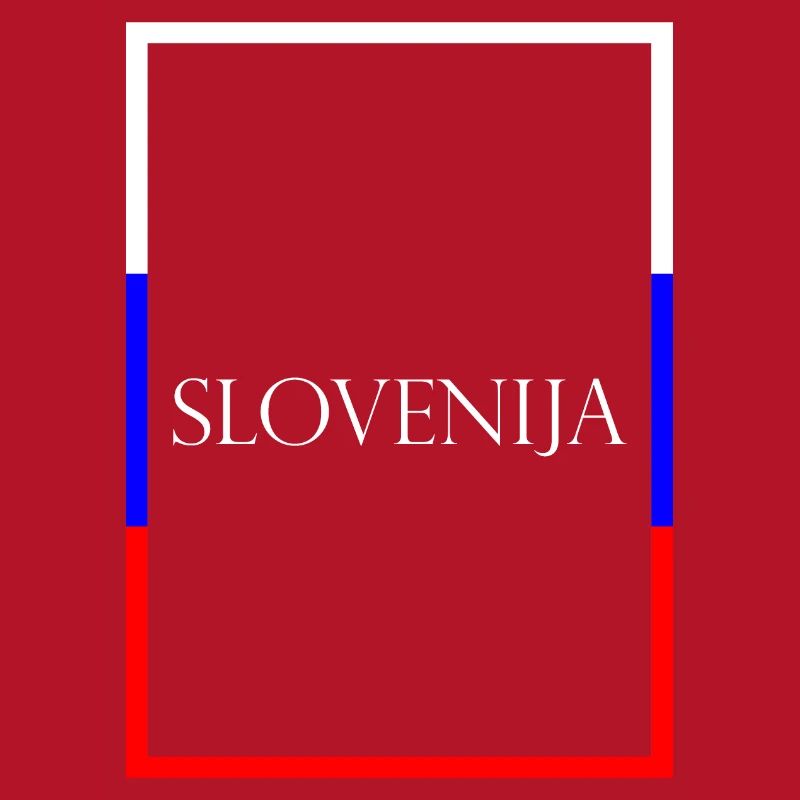 Slovénie Lettrage de la déclaration avec drapeau