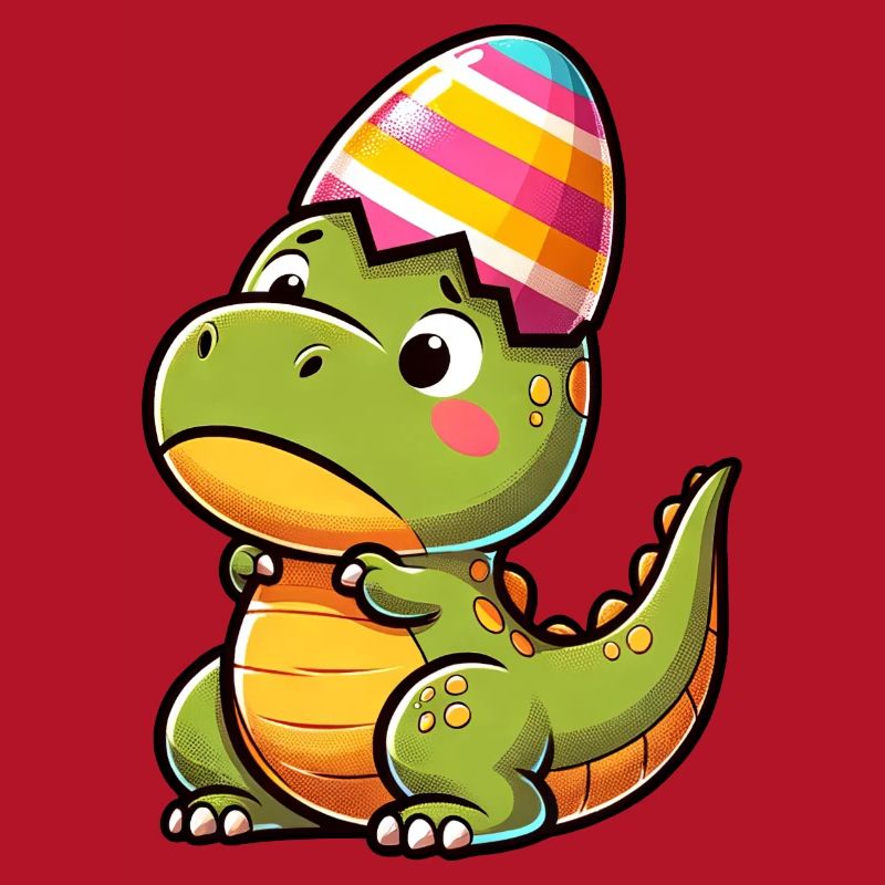 Easter T-Rex in Eggshell, Clumsy