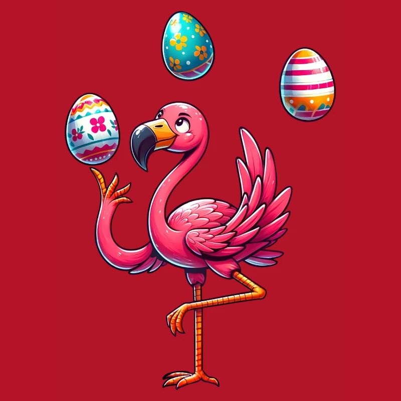 Easter Egg Easter Egg Flamingo Easter Juggler Jonglie