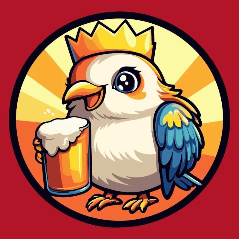 Taube Vogel Bier Comic