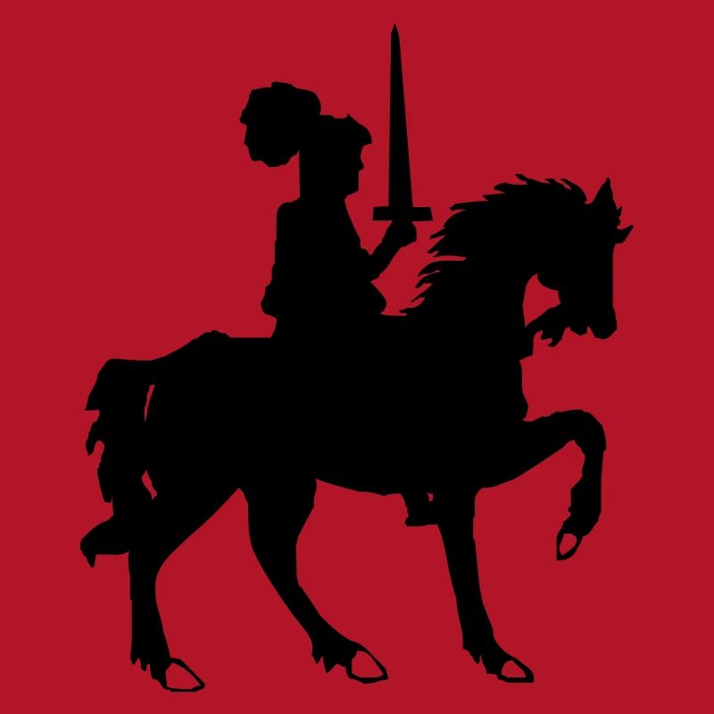 Chevalier avec épée et cheval