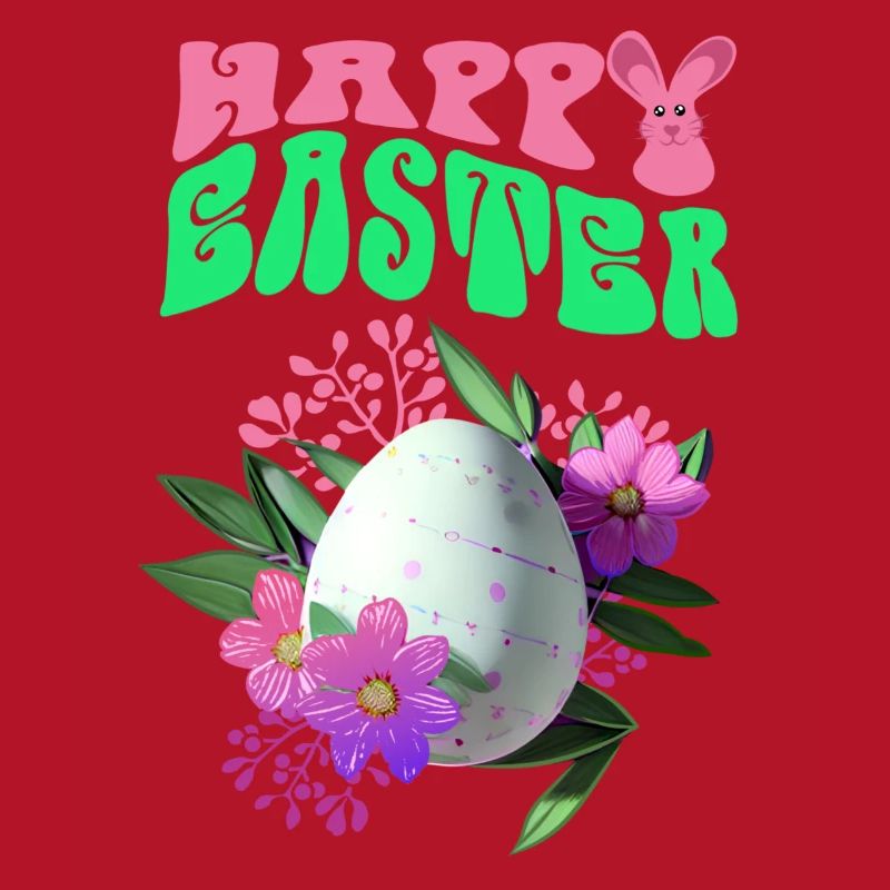 Joyeux Easter Easter Egg Art floral