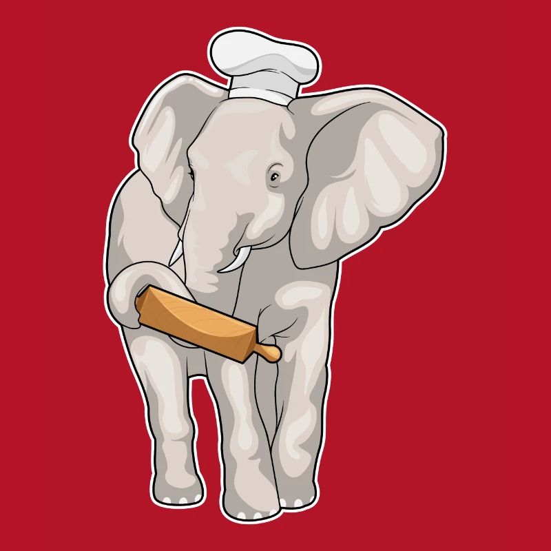 Elephant Baker Rolling Pin Baking