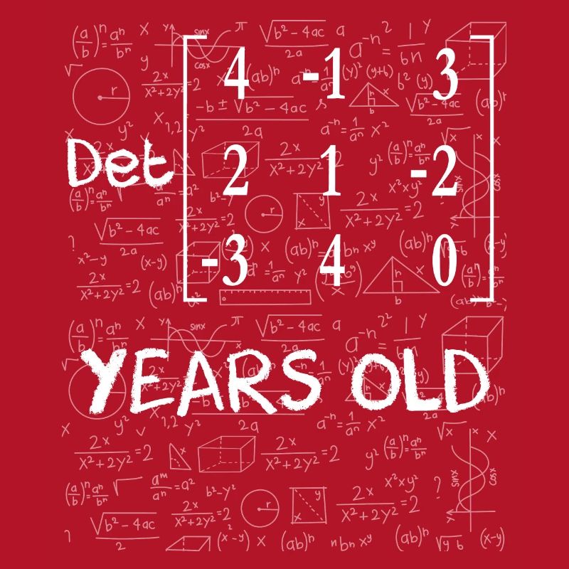 59th birthday 59 years matrix determinant