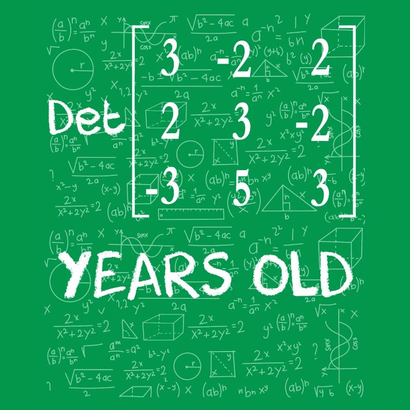 95th birthday 95 years matrix determinant