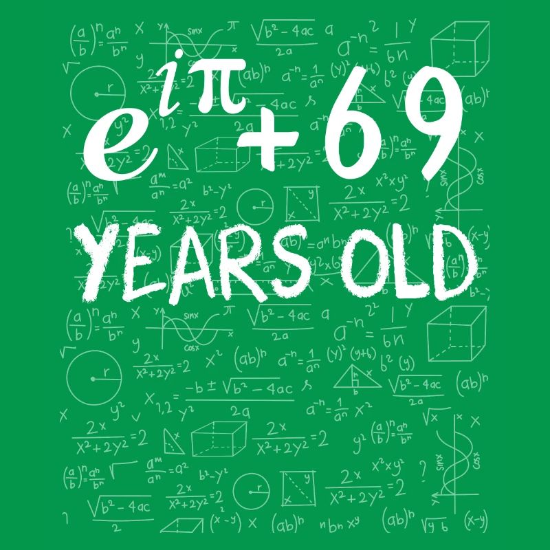 68e anniversaire 68 ans Euler Identité cadeau math