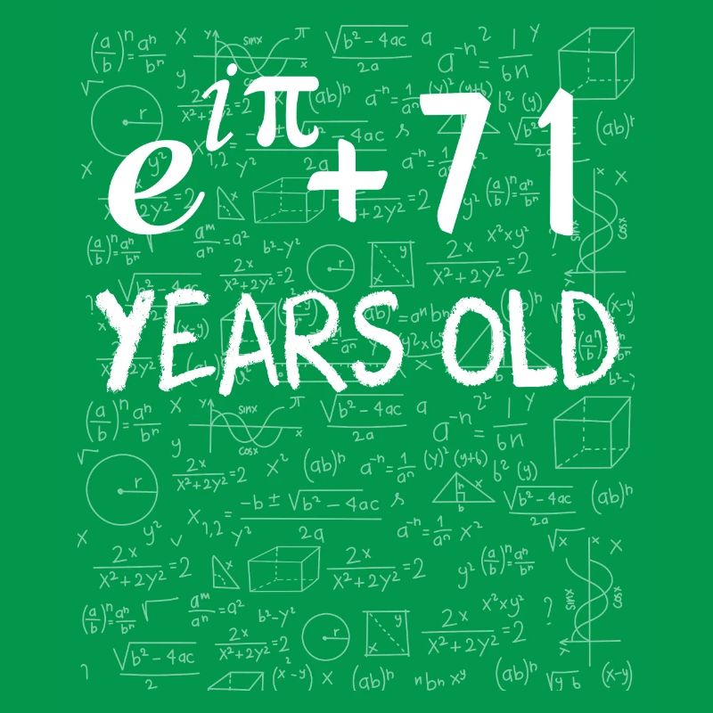 70e anniversaire 70 ans Euler Identité cadeau math