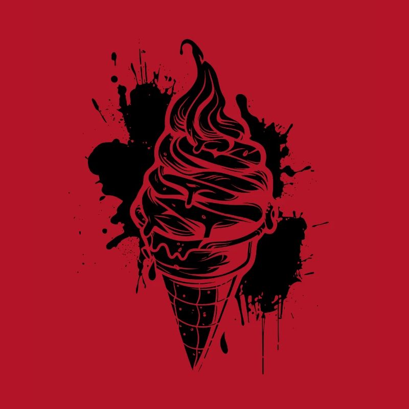 Cornet de crème glacée glace molle