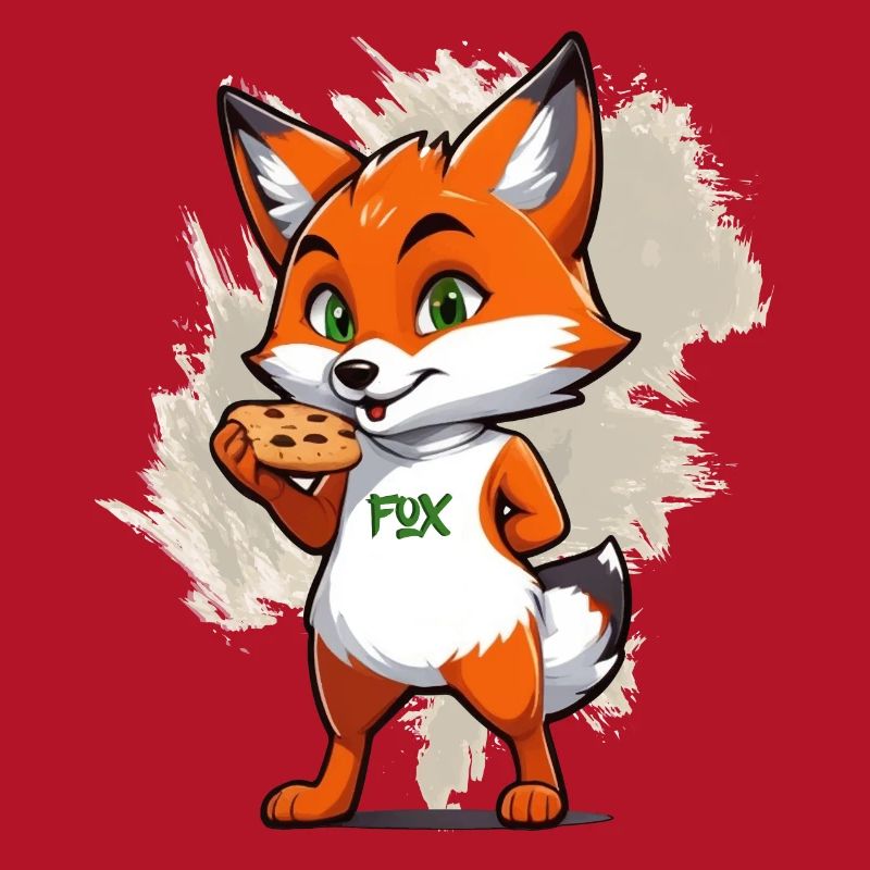 Fox with biscuits