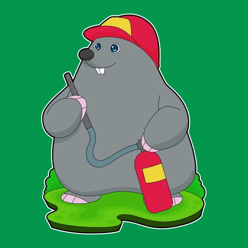 Mole Firefighter Fire Extinguisher