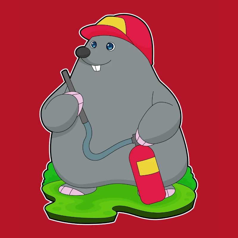 Mole Firefighter Fire Extinguisher